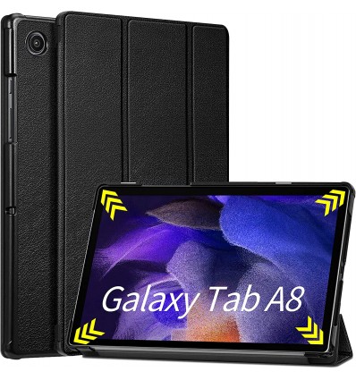 10% sur Housse noire Smartcover pour Samsung Galaxy TAB A8 2021 10,5 pouces  SM-X200 / SM-X205 / SM-X207 - Etui coque noir de protection tablette New Galaxy  TAB A 8.0 2021 10.5 